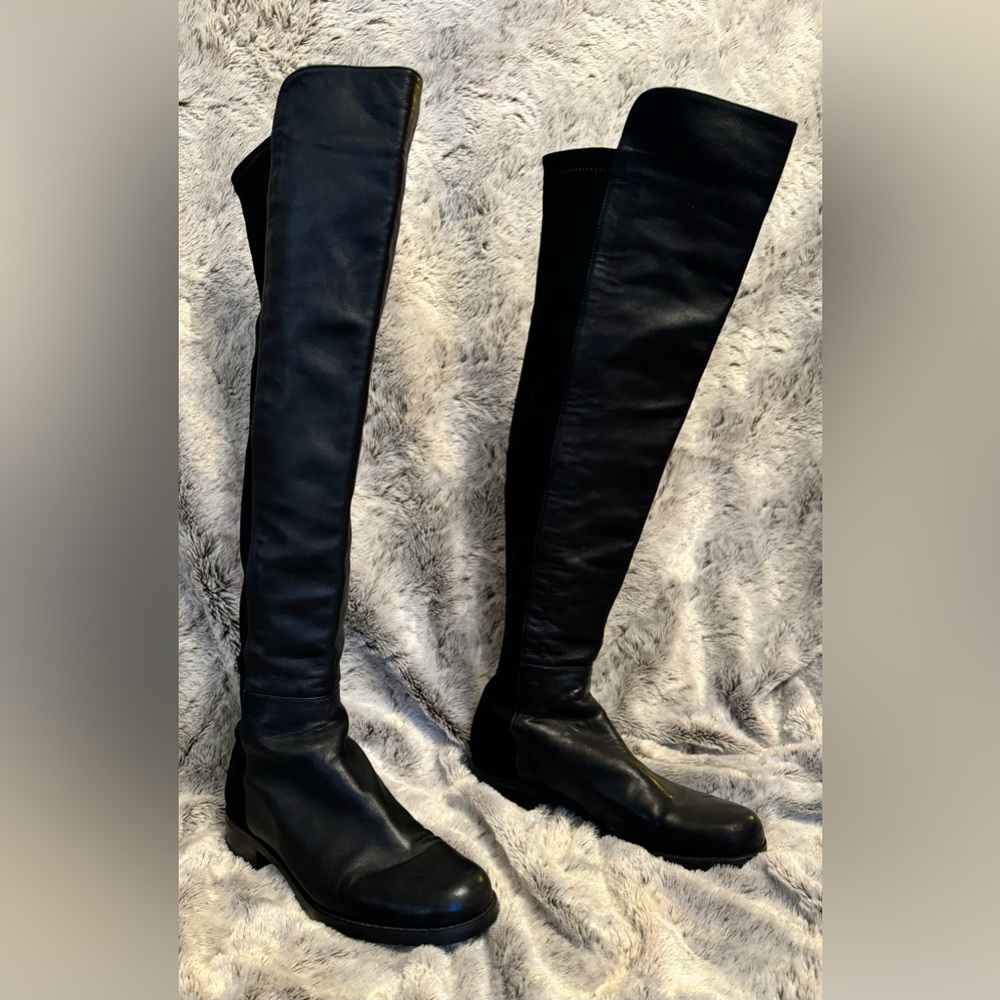 Stuart Weitzman black boots size 5 woman